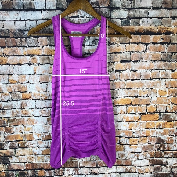 Athleta Purple Stripe Racerback Tank - Picture 7 of 7